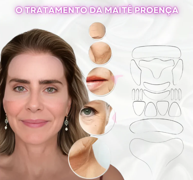 Kit Rejuvene Clean - Adesivos Anti-Rugas das famosas (Reutilizável por até 60 vezes)